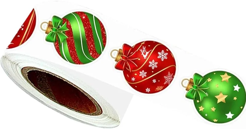 Marke: Genérico WEIHNACHTSSTICKER - 500 Stück Weihnachtsaufkleber, Siegeletiketten zum Verpacken von Geschenken, festliche Designs, die Herzen jeden Alters verzaubern - Verbessern Sie Ihr Geschenkset mit diesen in — Geschenkverpackung