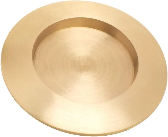 Besuche den NKlaus-Store NKlaus Kerzenteller Gold aus Aluminium für Taufkerzen, Innen-Ø 6 cm — Kerzenlicht Abendessen