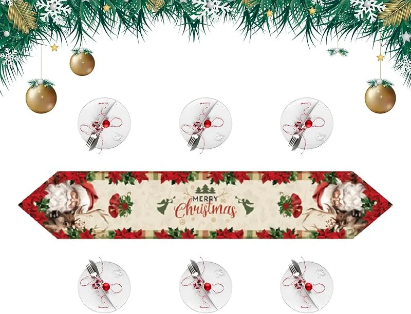 Marke: Générique Tischläufer Weihnachten Dekoration und weich für Partys — Küche & Haushalt