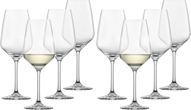 Besuche den Schott Zwiesel-Store Schott Zwiesel Weißweinglas Tulip (4er-Set), zeitlose Weingläser für Weißwein, spülmaschinenfeste Tritan-Kristallgläser, Made in Germany (Art.-Nr. 123609), Klar, Kristall (Packung mit 2) — Wein und Festtafel