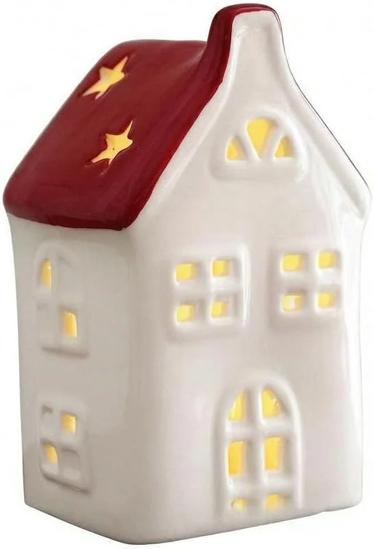 Marke: Ginwrek Weihnachtsdorf beleuchtete Weihnachtsdekoration, Keramikdorfhaus