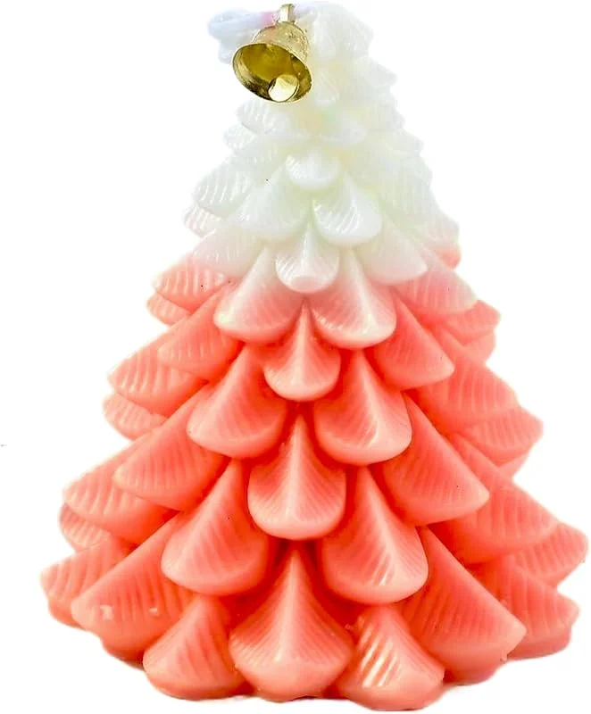 Marke: Generisch Holiday Tree Shape Candle - Gemütlicher Duft für Zuhause, Weihnachten — Kerzenlicht Abendessen
