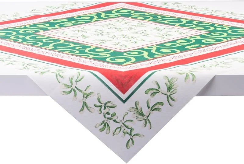 Marke: Sovie Home Tischdecke Melissa aus Linclass® Airlaid, Einweg Weihnachtstischdecke stoffähnlich, ideal für Feiern, Advent- & Weihnachtsfeiern, 80x80 cm, 1 Stück — Küche & Haushalt