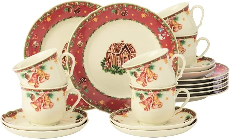 Besuche den Seltmann Weiden-Store Seltmann Weiden Kaffeeservice 18-tlg. 6 Personen Marieluise Weihnachtsnostalgie — Advent und Tisch