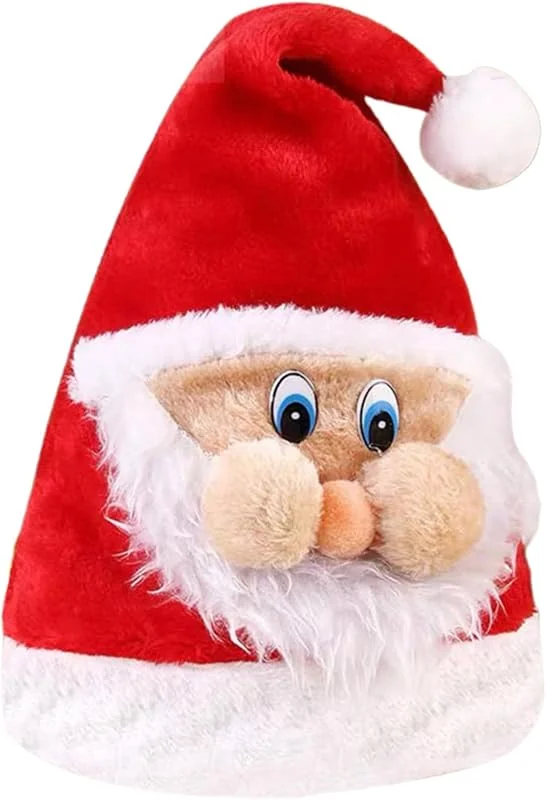 Marke: CAZSTYK Pailletten-Weihnachtsmannmütze für Kinder, Erwachsene, spitze Kappen, Familientreffen, Festival, Requisiten, Kopfbedeckung — Weihnachtsmode