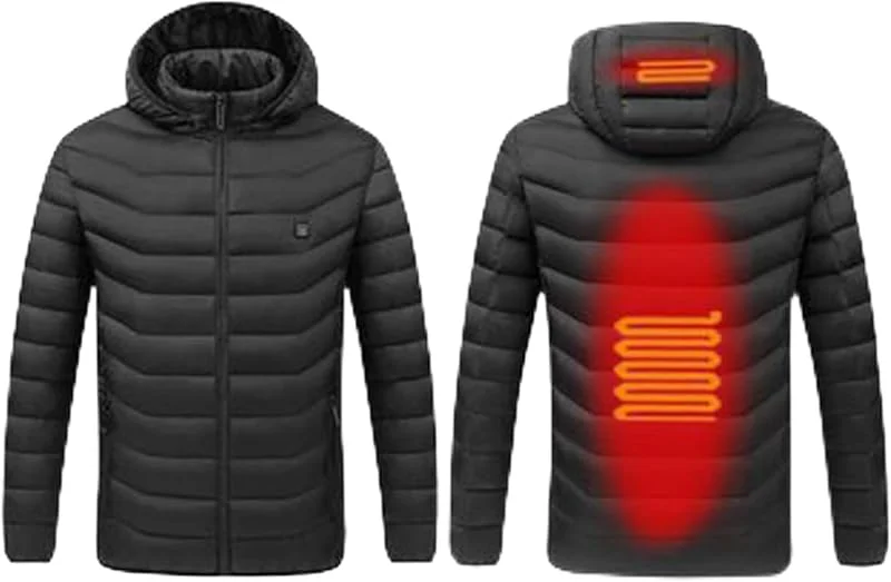Marke: BOTCAM Beheizbare Jacke Herren Damen Mit Kapuze, Softshell Warme Winterjacke Herren Damen, Motorrad Jacke FüR Outdoor Wandern Jagd Motorrad Camping Unisex Beheizbare Mäntel winddicht Übergangsjacke — Heizkleidung