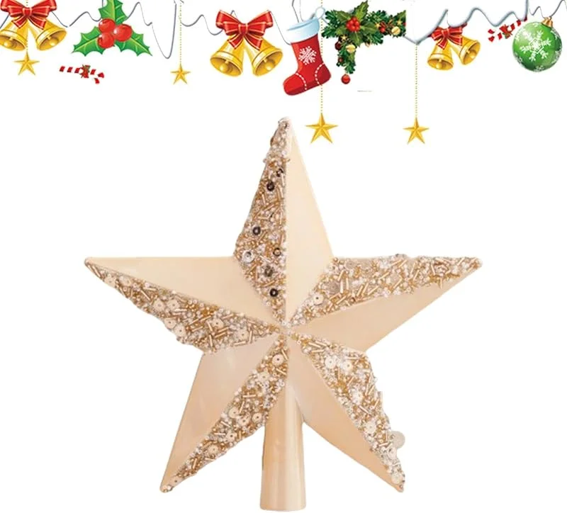 Marke: Generic Christbaumspitze Deko Festliche Glitzerstern Figuren — Weihnachtsdeko