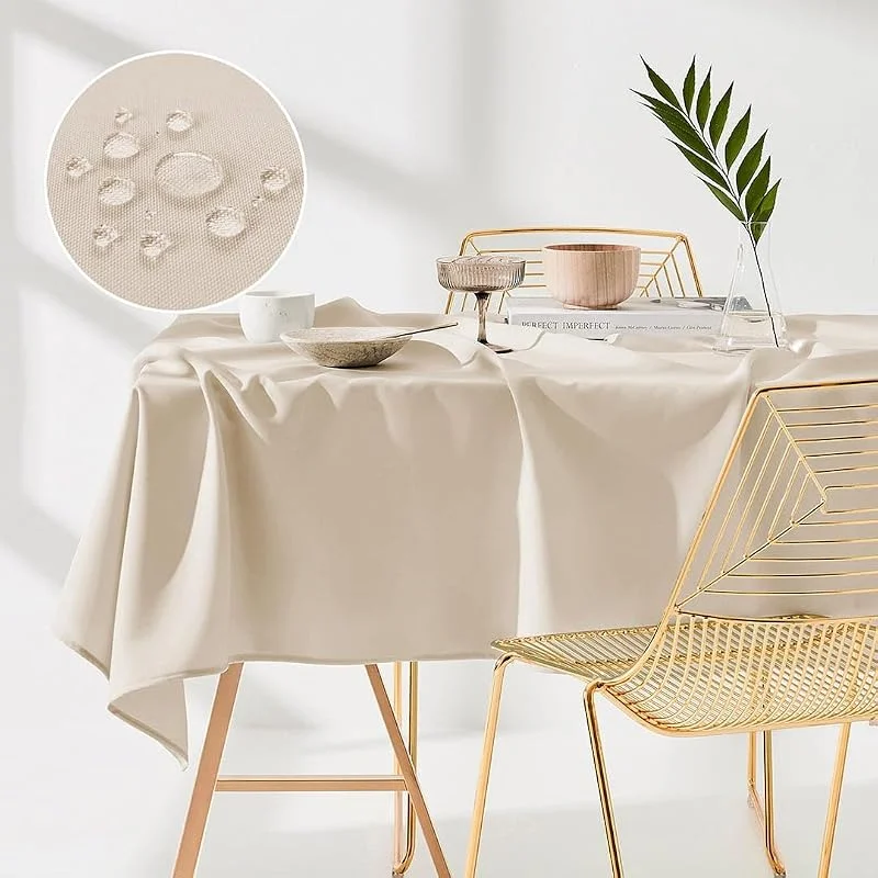 Besuche den ROOM99-Store ROOM99 Aura Tischdecke 130 x 180 cm Creme — Küche & Haushalt