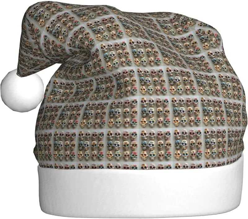 Marke: Tamiger Weihnachtsmützen mit Totenkopf-Motiv, saisonal, festlich — Weihnachtsmode
