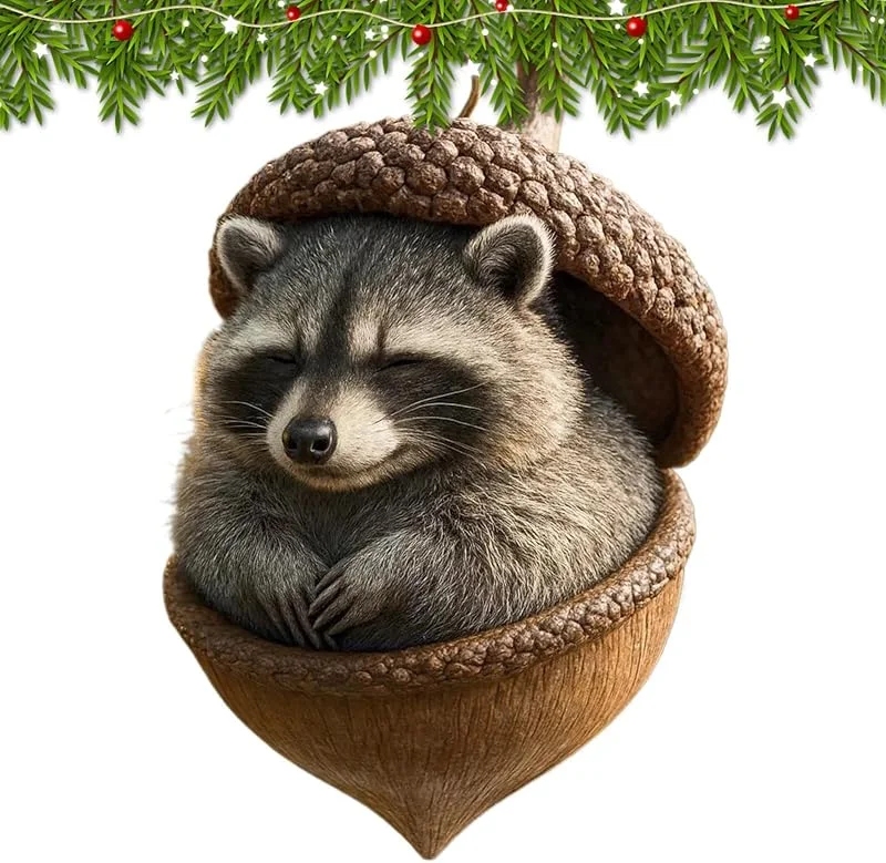Marke: Generisch Weihnachtsbaum-Deko 2D niedliche Acryl-Tier-Fensteranhänger — Weihnachtsdeko