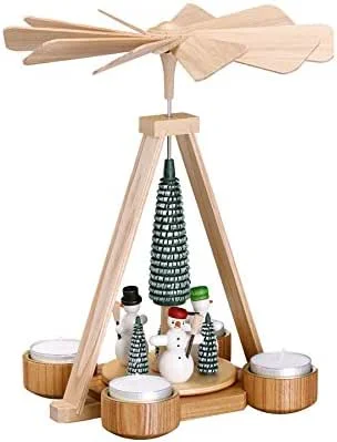 Besuche den Rudolphs Schatzkiste-Store Rudolphs Schatzkiste Pyramide Schneemänner bunt BxHxT 19, 5x25x19, 5cm NEU Holzpyramide Weihnachtspyramide Designpyramide Tischpyramide Wärmespiel Tischdeko Dekoration Weihnachten Wärmespiel Lichter — Weihnachtsdeko