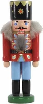 Besuche den Rudolphs Schatzkiste-Store Rudolphs Schatzkiste Nussknacker König dunkelrot Höhe 13cm NEU Weihnachten Seiffen Nutcracker Nüsse Erzgebirge Winter Dekoration Holzkunst Holz Weihnachtsmann Christmas Walnuss — Weihnachtsdeko
