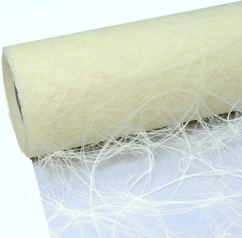 Besuche den Deko AS GmbH-Store Deko AS - Sizoweb Tischband - 25 Meter Rolle + 100 Deko Sterne in Gold Gratis (20cm Breite, Creme) — Küche & Haushalt