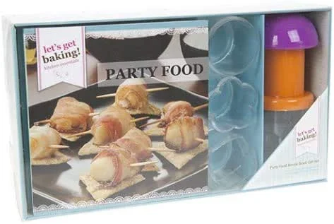 Marke: Homestreet Creative Cooks Geschenk-Set, perfekte Geschenke für jeden Bäcker und Kochfans, inklusive Rezeptbuch und Utensilien, wählen Sie Party-Essen, Schokolade oder Kekse Party Food — Weihnachtskueche