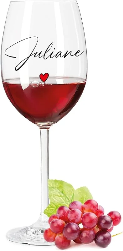 Besuche den GRAVURZEILE-Store GRAVURZEILE Weinglas - Herzensmensch - Persönliche Geschenke - Geburtstagsgeschenk für Männer & Frauen sowie Mama & Papa - Rotweingläser Weißweingläser — Wein und Festtafel
