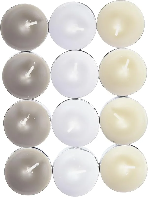 Besuche den Spaas-Store SPAAS 24 Duft-Teelichter Farben sortiert, ± 4, 5 Stunden - White Cake Vanilla — Kerzenlicht Abendessen