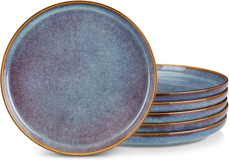 Besuche den vancasso-Store Speiseteller 6er Set 26cm, vancasso PLAYA Steingut Essteller Set 6 Personen — Advent und Tisch