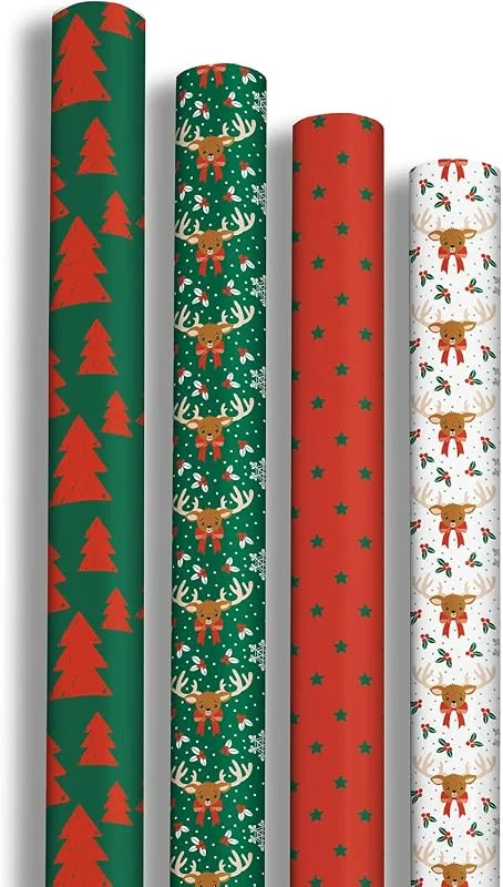 Besuche den Clairefontaine-Store Clairefontaine 202060AMZC 12 Rollen Geschenkpapier Excellia 2x0, 70m Flocken — Geschenkverpackung