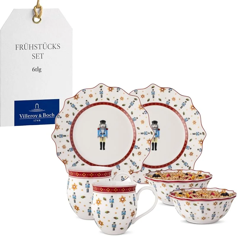 Villeroy & Boch - Toy's Delight Frühstücks-Set für 2 Nussknacker Bunt — Advent und Tisch