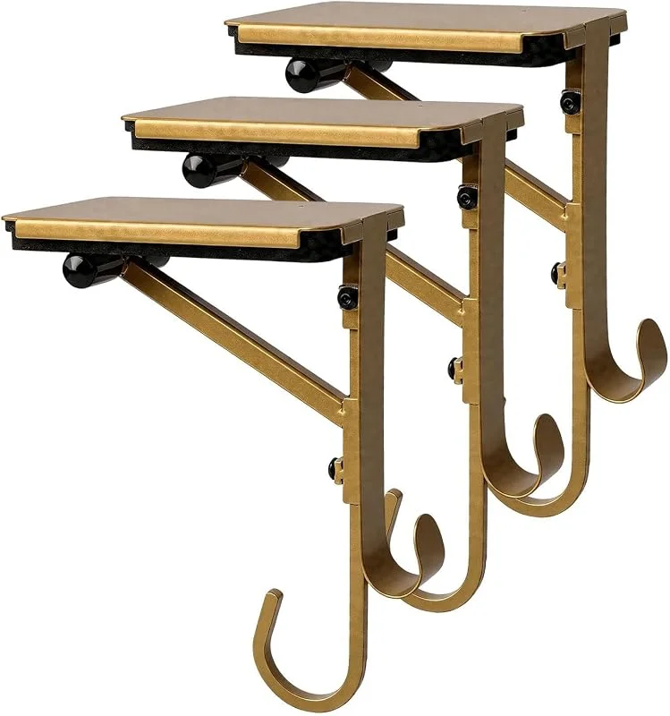 Marke: Generisch Weihnachtsstrumpfhalter, 3er-Set, robust, rutschfest, verstellbar, Metall — Weihnachtsdeko
