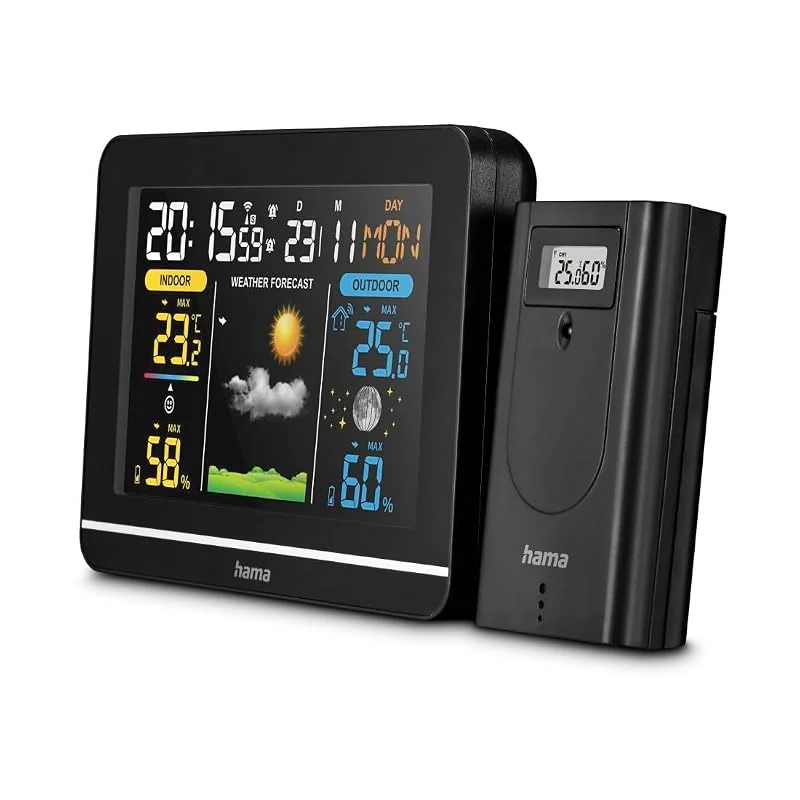 Besuche den Hama-Store Hama Wetterstation mit Außensensor, Thermometer, Hygrometer, Raumklima — Luftbefeuchter