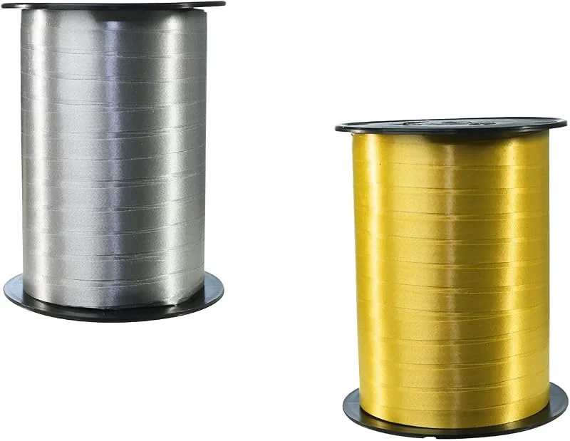 Besuche den Clairefontaine-Store Clairefontaine 601776AMZC 2 Spulen Schleife 500x0, 7m glatt Gold, Silber — Geschenkverpackung