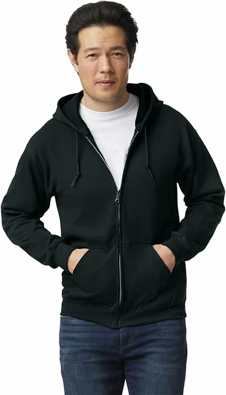 Besuche den Gildan-Store Gildan Unisex Kapuzensweatshirt aus Fleece mit Reißverschluss, Stil G18600 T-Shirt — Weihnachtsmode