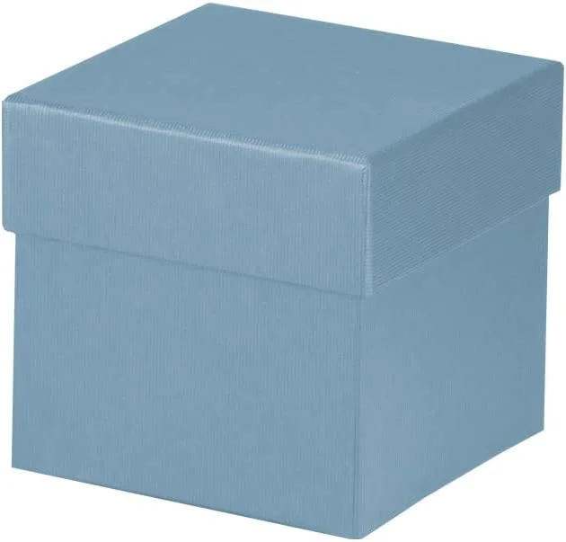 Besuche den Rössler-Store Rössler - Geschenkbox mit Deckel 105x105x105 mm Denim — Geschenkverpackung