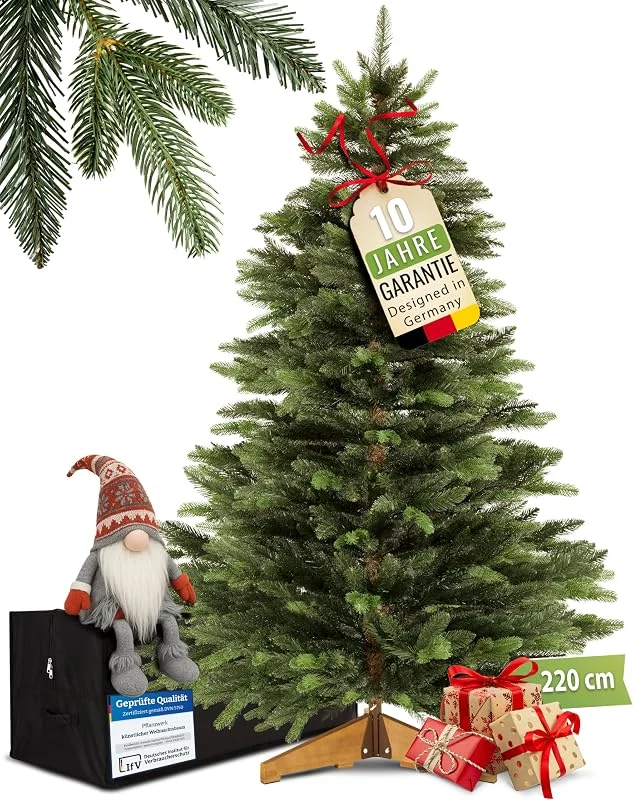 Besuche den Pflanzwerk-Store PFLANZWERK® Künstlicher Weihnachtsbaum NORDMANNTANNE 220cm Tannenbaum — Weihnachtsdeko
