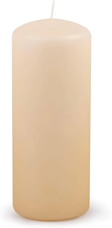 Besuche den DONAU HOME-Store Stumpenkerzen Klassische Kerze, Creme, Beige, 1 Stück, 20 x Ø 8 cm Unparfümiert, zur Dekoration, 100 Stunden Brenndauer, Deko Kerzen Wachskerze, Tischkerzen Altar-Kerze — Kerzenlicht Abendessen