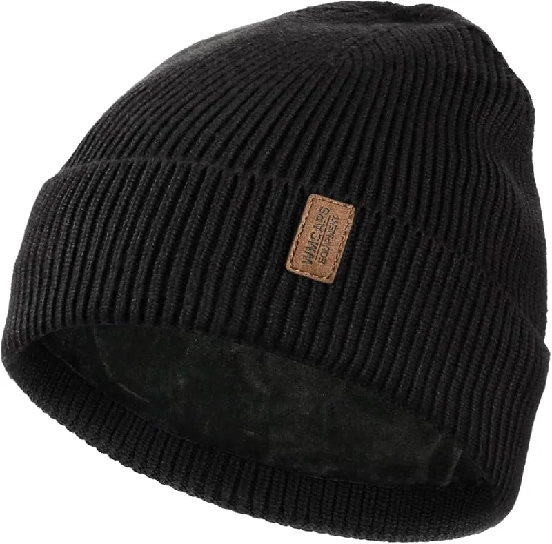 Besuche den Wmcaps-Store Wmcaps Mütze Herren mit Dickem Warmem Weichem Fleece-Futter — Weihnachtsmode