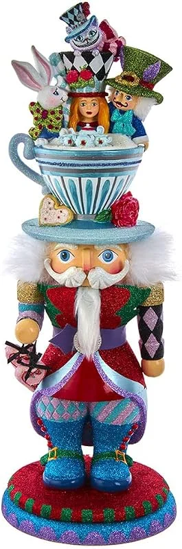 Marke: Hollywood Nutcrackers Kurt S. Adler 45, 7 cm Hollywood Alice Teetasse Hut Nussknacker — Weihnachtsdeko