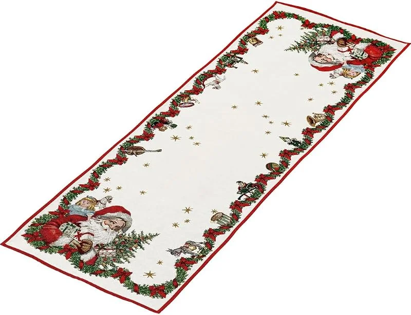 Villeroy & Boch – Toy's Fantasy Tischläufer "Santa" Groß Bunt, Waschmaschinengeeignet, Weihnachtsdekoration, Deko Weihnachten Toys, Tischläufer Xl, Baumwolle, Polyester — Küche & Haushalt