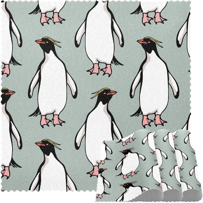 Marke: VAPOKF Niedliche Macaroni Pinguine Platzsets 1er Set für Esstisch Abwaschbar Anti-Rutsch Platzset für Weihnachten Urlaub Geburtstag Party Tisch — Küche & Haushalt