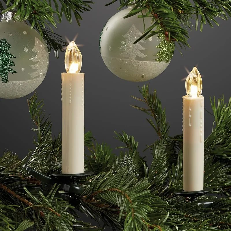 Besuche den hellum-Store hellum 5 LED Baumkerzen kabellos mit Batterie & Fernbedienung, Erweiterung — Advent und Tisch