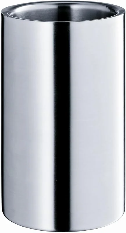 WMF Clever&More Sekt-Weinkühler Edelstahl 19, 5 cm, Flaschenkühler doppelwandig, hält länger kühl, Sektkühler, Wine Cooler, Eiswürfelbehälter, matt — Wein und Festtafel