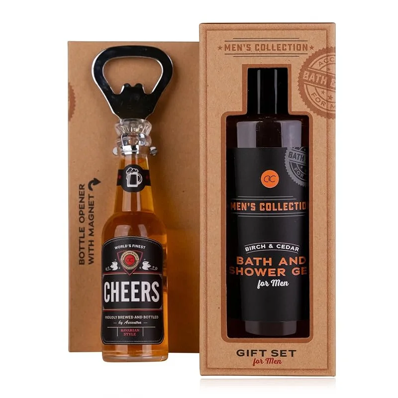 Besuche den accentra-Store Accentra Geschenkset MEN'S COLLECTION mit 150 ml Duschgel & Flaschenöffner — Hautpflege