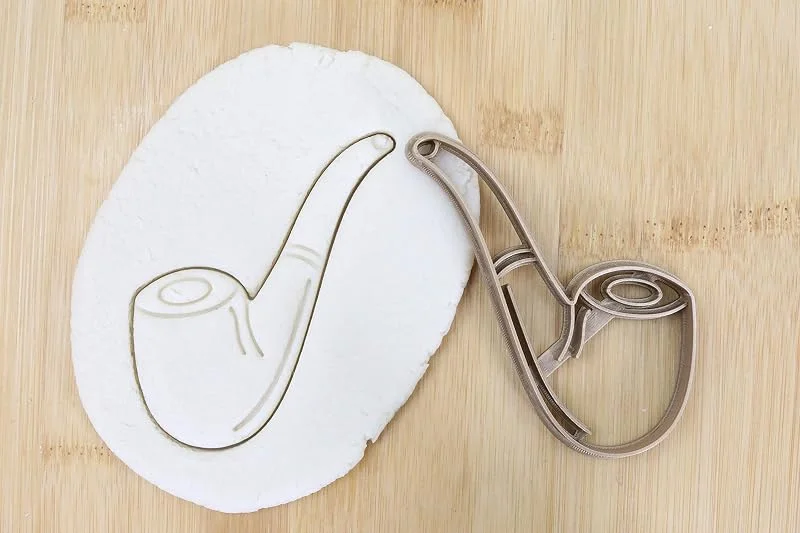Besuche den my3dbase-Store Pfeife cookie cutter Fondant Keksstempel, Ausstechform keksausstecher PLA ca.8cm — Weihnachtskueche