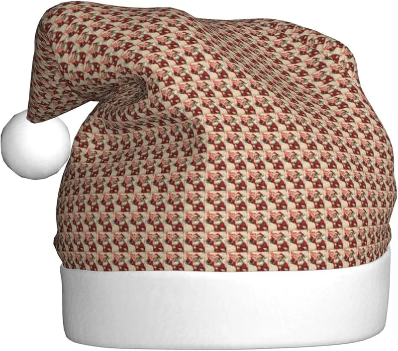 Marke: Tamiger Weihnachtsmützen mit Aufdruck "Merry Christmas", saisonal, festlich — Weihnachtsmode