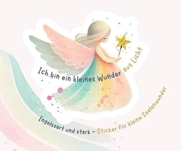 Besuche den Henriettes-ART-Store 10 Engel Affirmations Sticker für Kinder – Stärkende Sätze für Herz & Seele –Liebevolle Botschaften – Sinnvolles Achtsamkeit & Positives einzigartiges Geschenk — Geschenkverpackung