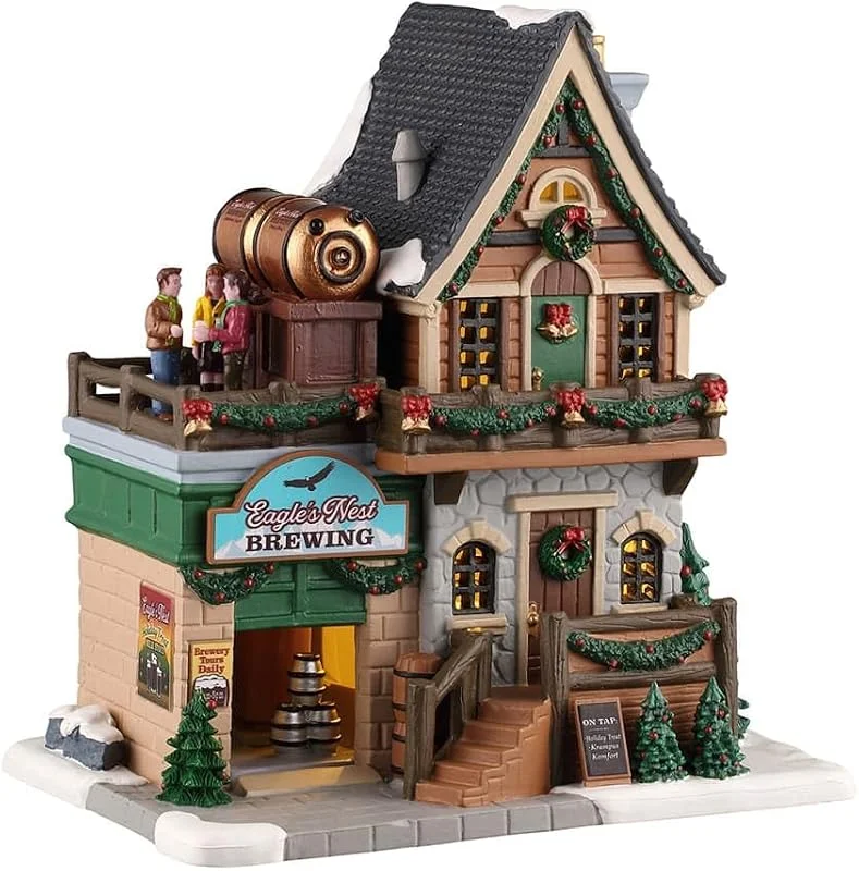 Marke: Lemax Lemax, Adlernest Brauen, beleuchtete Gebäude, #65534 — Weihnachtsdeko
