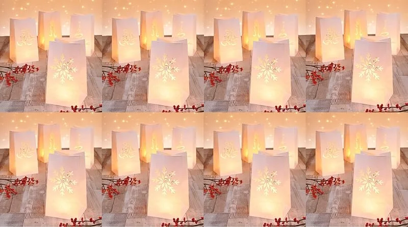 Marke: Benelando 32 Lichtertüten im Set - schwer entflammbares Spezialpapier — Advent und Tisch
