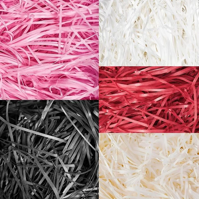 Marke: WedDecor WedDecor Geschreddertes Seidenpapier-Set für Geschenkboxen – Verpackung & Geschenkverpackungsfüller, perfekt für Körbe, Korbfüllung & Verpackung, Weihnachten, Hochzeiten, DIY und Handwerk, 5 Farben