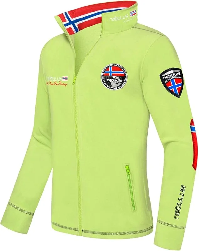 Besuche den Nebulus-Store Nebulus Herren Fleecejacke EXPLORE, warme Fleece Jacke, mit langem Full-Zip Reißverschluss — Heizkleidung