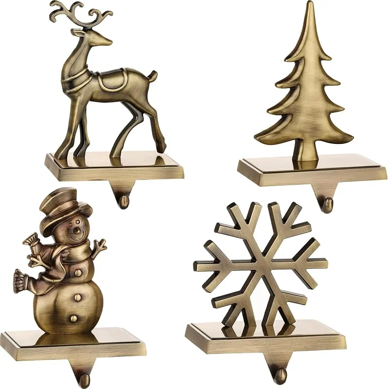 Marke: Cesdai Metallstrumpf-Kleiderbügel für Kamin, Weihnachtshalter, Schneemann — Weihnachtsdeko