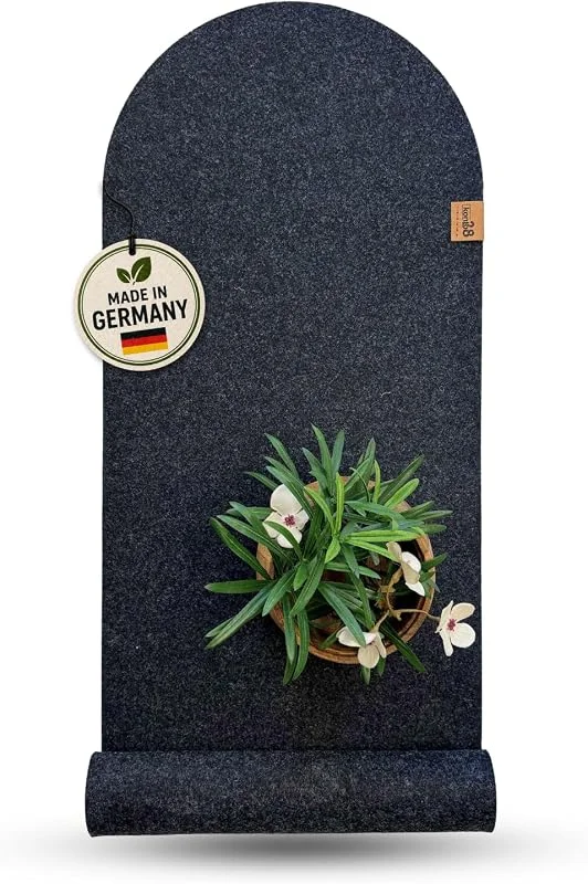 Besuche den kontor28-Store kontor28® - Premium Tischläufer Filz 100% Made in Germany aus Upcycling-PET Filz, Waschbarer Tischläufer in 100x30 cm Kratz- und hitzebeständig, Filzläufer OVAT Anthrazit für Indoor & Outdoor — Küche & Haushalt