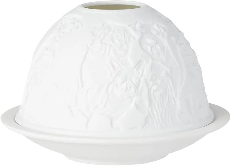 Marke: Nordic Lights Nordic Lights Kerzenschirm Porzellan weiß Gemustert One Size — Advent und Tisch