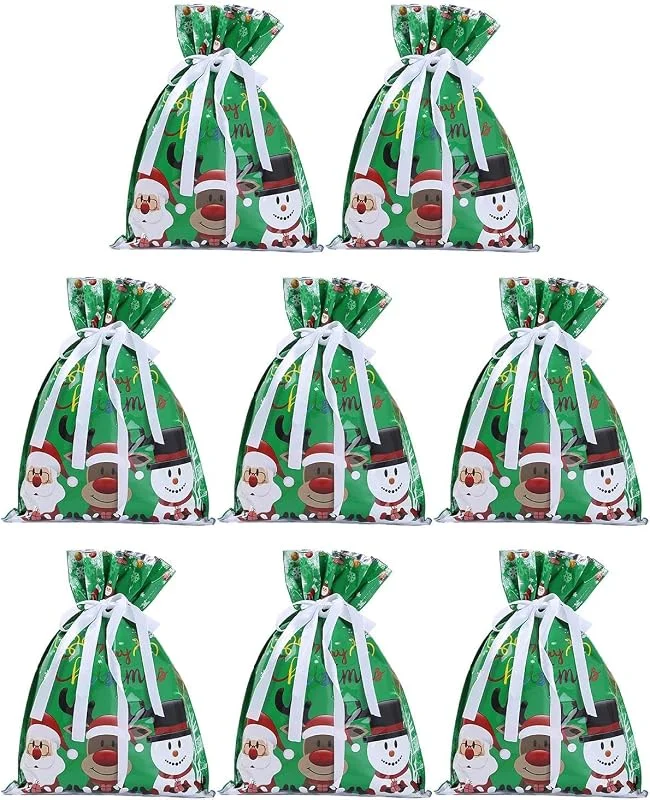 Marke: Generisch Weihnachten Geschenktüten Weihnachten Süßigkeiten Verpackungstüten 8-teilig — Geschenkverpackung