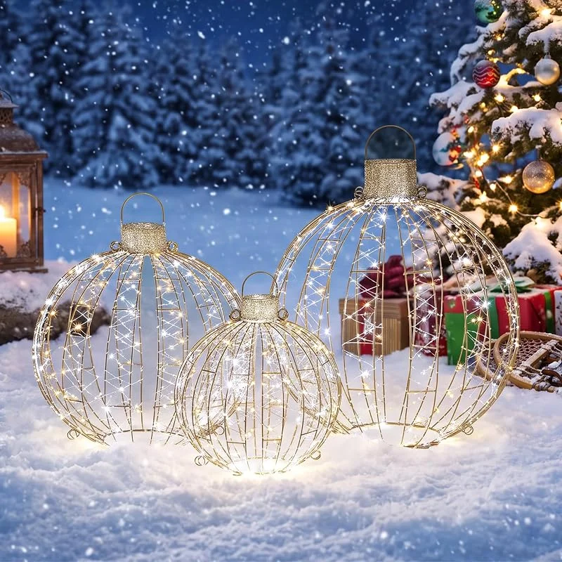 Besuche den Outsunny-Store Outsunny Weihnachtsbeleuchtung Außen 3 Stück Hängend, 60 cm Hoch für Innen