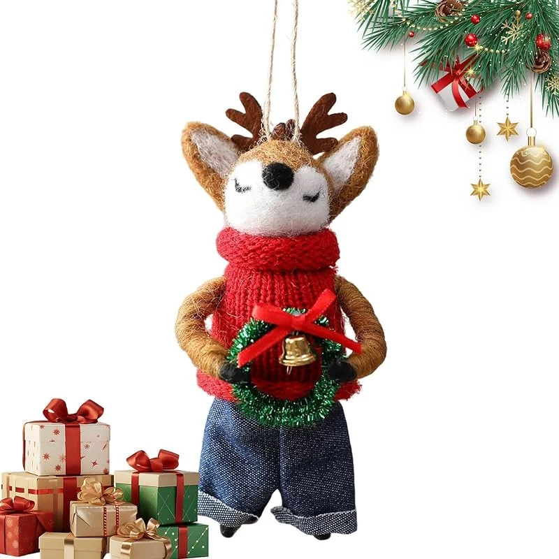 Marke: Generisch Filz-Tier-Weihnachtsdekoration, saisonale Fensterkranz-Dekoration